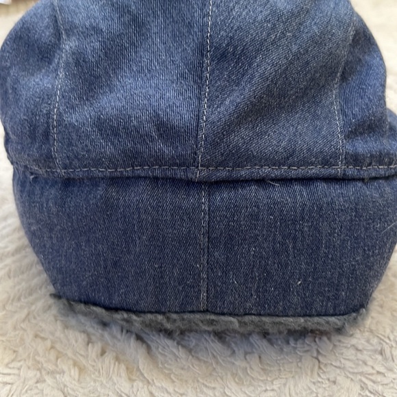 United Hatters, Cap, and Millinery Workers vintage denim trapper hat, X-Large - Picture 8 of 16
